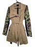 Aryn K. Floral Solid Tan Coat Size S - photo 4