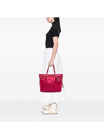 Prada Saffiano Trimmed Tessuto Tote (view 2)