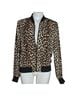 Equipment 100% Silk Leopard Print Black Tan Jacket Size S - photo 1