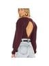 Free People Burgundy Purple Red Pullover Sweater Size XL - photo 2