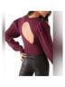 Free People Burgundy Purple Red Pullover Sweater Size XL - photo 3