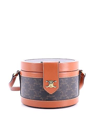 Céline Tambour Bag Triomphe Coated Canvas Medium (view 1)