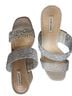 Alex Marie Silver Tan Wedges Size 8 - photo 2