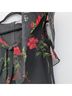 Hell Bunny Vixen 100% Polyester Floral Black Red Casual Dress Size XS - photo 5