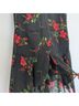 Hell Bunny Vixen 100% Polyester Floral Black Red Casual Dress Size XS - photo 9