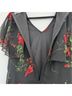 Hell Bunny Vixen 100% Polyester Floral Black Red Casual Dress Size XS - photo 11