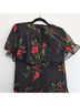 Hell Bunny Vixen 100% Polyester Floral Black Red Casual Dress Size XS - photo 12