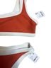 Free People Red Orange Ivory Two Piece Swimsuit Size XS - photo 5