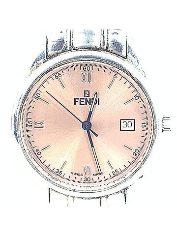 Fendi Pink Champagne Dial Quartz Watch, Stainless Women's Steel (view 2)