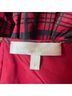 LoveShackFancy 100% Polyester Plaid Red Short Sleeve T-Shirt Size 8 - photo 3