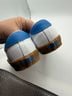 Vans White Blue Brown Sneakers Size 8 - photo 4