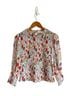 Veronica Beard 100% Polyester Floral Multi Color T-Shirt Size 2 - photo 1