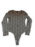 Banana Republic Animal Print Black White Bodysuit Size S - photo 1