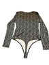 Banana Republic Animal Print Black White Bodysuit Size S - photo 2