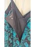Guess 100% Polyester Floral Black Teal Cocktail Dress Size 14 - photo 13
