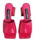 Dolce & Gabbana Basic 100% Leather Solid Pink Pink Open Toe Block Heel Mules Sandals Women's Shoes Size 4 1/2 - photo 3