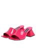 Dolce & Gabbana Basic 100% Leather Solid Pink Pink Open Toe Block Heel Mules Sandals Women's Shoes Size 4 1/2 - photo 4