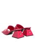 Dolce & Gabbana Basic 100% Leather Solid Pink Pink Open Toe Block Heel Mules Sandals Women's Shoes Size 4 1/2 - photo 5