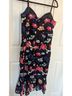 Guess 100% Polyester 8% Spandex 92% Nylon Floral Black Multi Color Cocktail Dress Size 14 - photo 7