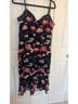 Guess 100% Polyester 8% Spandex 92% Nylon Floral Black Multi Color Cocktail Dress Size 14 - photo 10
