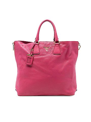 Prada Vitello Daino Side Zip Open Convertible Tote (view 1)