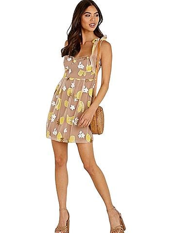 For Love & Lemons Fruitpunch mini sequin Cocktail Dress (view 1)