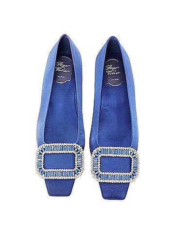 Roger Vivier Roger Vivier Dec Belle Strass crystal buckle flats (view 1)