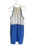 Lilly Pulitzer 93% Polyester 7% Spandex 100% Polyester Color Block Blue White Casual Dress Size 8 - photo 2