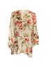 The Pyramid Collection Floral White Pink 3/4 Sleeve Blouse Size L - photo 2