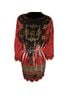The Pyramid Collection 100% Polyester Print Red Black 3/4 Sleeve Blouse Size L - photo 2