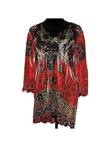 The Pyramid Collection 3/4 Sleeve Blouse (view 1)