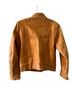 Free People 100% Leather Brown Leather Jacket Size 32 - photo 2