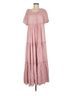 Fore 100% Rayon Solid Pink Cocktail Dress Size M - photo 1