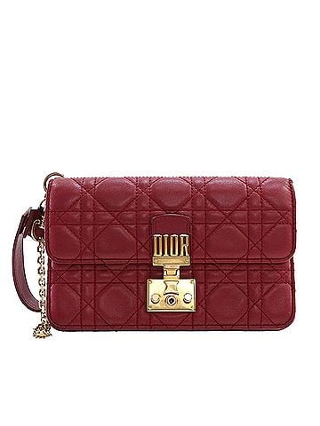Dior Lambskin Cannage DiorAddict Wristlet Clutch (view 1)
