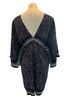 Snap 100% Polyester Paisley Blue Casual Dress Size L - photo 2