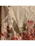 The Pyramid Collection Floral Pink Green 3/4 Sleeve Blouse Size L - photo 4