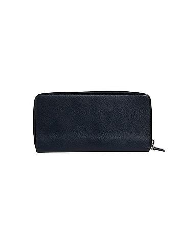 Prada Navy Oliver Embossed Leather Zip-Around Women's Wallet (view 2)