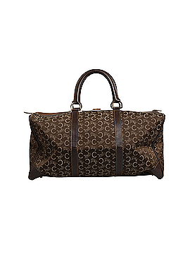 Céline Dark brown and Gold logo Women's duffel (view 1)
