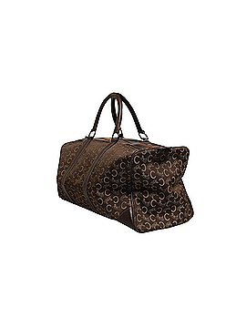 Céline Dark brown and Gold logo Women's duffel (view 2)
