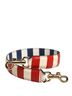 Dolce & Gabbana Basic 100% Leather Solid Multi Color Multicolor Leather Striped Bag Accessory Shoulder Women's Strap One size - photo 1