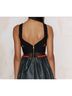 Three Floor Black Green Cocktail Dress Size 8 - photo 4