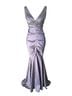 Xscape 59% Polyester 36% Nylon 5% Spandex 100% Polyester Solid Purple Cocktail Dress Size 4 - photo 1