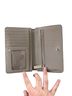Michael Kors 100% Leather Gray Makeup Bag One size - photo 5