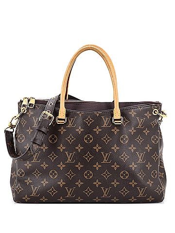 Louis Vuitton Pallas Tote Monogram Canvas with Leather (view 1)