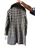 Jessica Simpson Houndstooth Black White Coat Size M - photo 2