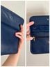 Mundi 100% Leather Solid Blue Leather Wallet One size - photo 12