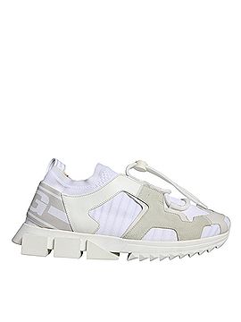 Dolce & Gabbana Basic White Mesh Sorrento Trekking Sneakers Women's Shoes (view 1)