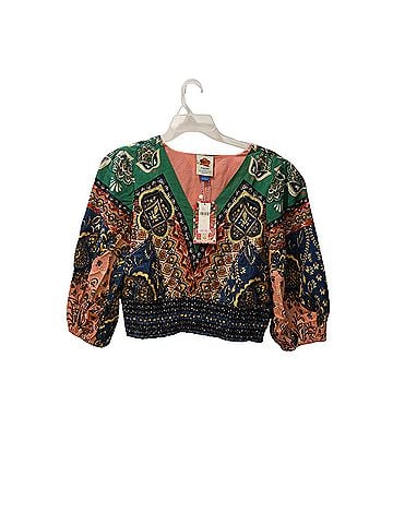 FARM Rio for Anthropologie Short Sleeve Blouse (view 1)
