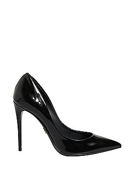 Dolce & Gabbana Basic Black Calf Leather Stiletto Heels Pumps Women's Shoes (view 1)