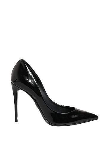 Dolce & Gabbana Basic Black Calf Leather Stiletto Heels Pumps Women's Shoes (view 1)